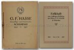 Festschrift zum 75jährigen Bestehen der Firma G. F. Hasse in Schandau. 21. Mai 1842-1917.. 