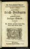 Auserlesene Leich-Predigten über zerschiedene Stellen Heiliger Schrift, herausgegeben von M. Wilhelm Jeremias Jacob Cless.. Rieger, Georg Konrad: