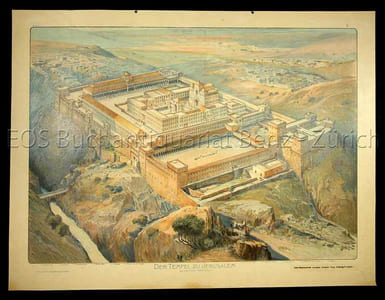 Der Tempel zu Jerusalem zur Zeit Christi. (Nach Schick).