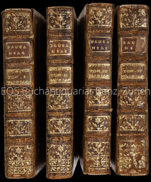 Pausanias, ou voyage historique de la Grece, traduit en françois, avec remarques. Par (Nicolas) Gedoyn.. Pausanias:
