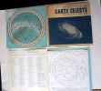 Astronomie carte céleste Sirius avec disque rotatif. Dr M Schurer par H Suter