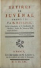 Satires de Juvenal, traduites ... par Jean Dusaulx.. JUVENALIS, Decimus Junius (60-140).