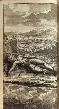 Voyages de Gulliver. Traduits par l'abbé [Pierre François Guyot] Désfontaines. Nouvelle édition.