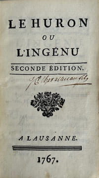 Le Huron ou l'Ingénu. Seconde édition.