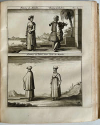 Relation d'un voyage du Levant, fait par ordre du Roy, contenant l'histoire ancienne & moderne de plusieurs isles de l'archipel, de Constantinople, des Côtes de la Mer Noire, de l'Armenie, de la Georgie, des frontieres de Perse & de l'Asie Mineure. Avec les plans des villes & des lieux considerables; le génie, les meurs, le commerce & la religion des differens peuples qui les habitent; et l'explication des médailles & des monument Antiques. Enrichie de descriptions & de figures d'un grand nombre de plantes rares, de divers animaux; et de plusieurs observations touchant l'histoire naturelle.