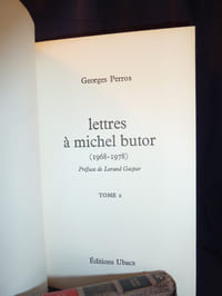 Lettres à Michel Butor