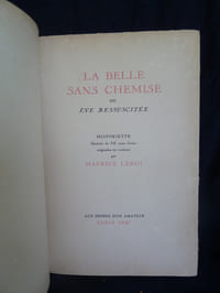 La belle sans chemise ou Ève ressuscitée.