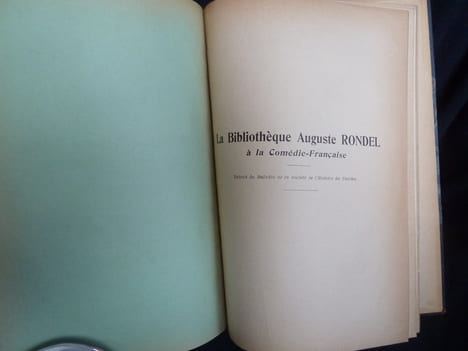 Commémoration de Molière, Racine, Corneille, Shakespeare & Cervantès à la Comédie Française. RONDEL, Auguste