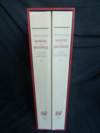 MANUEL DE BIBLIOPHILIE Tomes I & II