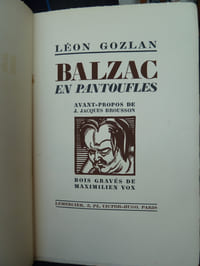 Balzac en pantoufles