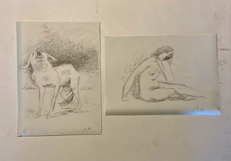 Enveloppes.. CINGRIA Charles-Albert. AUBERJONOIS René