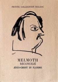 Melmoth réconcilié
Genève, Skira, 1946
In-12° broché, couverture imprimée illustrée, non coupé.
Illustré en couverture d’un dessin inédit de Pierre Tal Coat, reproduit.