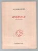 Hivernage : poésies posthumes (exemplaire n° 575 sur 1000). Brauquier Louis