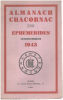Almanach chacornac éphémerides astronomiques 1943. Collectif