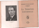 La tradition universelle (édition originale 1946). Chevillon