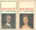 Les confessions / 2 tomes. Rousseau Jean Jacques