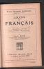 Lecons de francais (méthode active de la langue francaise). Royer Edmond