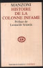 Histoire de la colonne infame. Alessandro Manzoni  Leonardo Sciascia (préface)