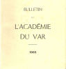 Bulletin de l'acaémie du var / 1993. Collectif