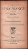 La renaissance (tome 1). Comte De Gobineau