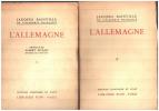 L'allemagne / 2 tomes / préface de Albert Rivaud. Bainville Jacques