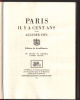 PARIS il y a cent ans (édition spéciale du bi-millénaire avec 490 dessins de l'époque). Vitu Auguste