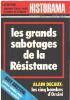 Revue historama n° 273 / les grands sabotages de la résistance. Collectif