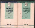 Économie politique (complet en 2 tomes). Guitton Henri