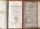 Essai sur l' éloquence de la chaire panégyriques éloge et discours (seule édition en 3 volumes de 1828 publiée sur les manuscrits Autographes De L' ...