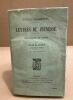 Lettres de jeunesse / biographie et notes par Piere Blanchon. Fromentin Eugene