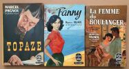 Fanny / la femme du boulanger / topaze ( lot de 3 livres ). Marcel Pagnol