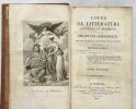 Cours de litterature ancienne et moderne à l' usage des jeunes demoiselles (édition de 1821 en 2 tomes). Comtesse D' Hautpoul
