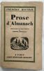 Prose d' Almanach. Mistral Frederic Devoluy Pierre (traduction Et Avant-propos)