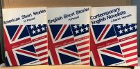 American short stories + english short stories +contempory english nevelists ( lot de 3 livres ). Passal / Genet-veyssie