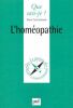 L'Homéopathie. Sarembaud Alain  Que sais-je