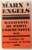 Manifeste du parti communiste. Marx K.  Engels F