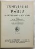 Université de Paris : du Moyen-Age à nos jours ( édition avec 225 gravures ). Bonnerot Jean Charléty (préface)