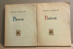 Prose +poésie (2 volumes ) / exemplaire numéroté. Agrippa D'aubigné