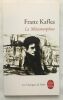 La Métamorphose : Suivi d'une étude de Vladimir Nabokov. Kafka Franz
