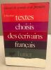 Textes choisis des écrivains français. Boudout