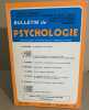 Bulletin de psychologie n° 337 / revue bimestrielle / articles sur la premiere de couverture. Collectif