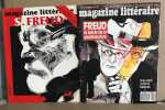 2 magazines littéraires sur freud. Collectif