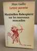 Lettre ouverte à Maximilien Robespierre sur les nouveaux Muscadins. Gallo Max