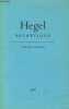 Esthetique / textes choisis. Hegel
