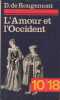 L'amour en occident. De Rougemont Denis