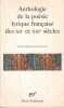 Antho de La Poe Lyriq: Edition bilingue de Jean Dufournet. Dufournet Jean  Collectifs Gall