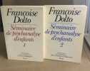 SEMINAIRE DE PSYCHANALYSE D'ENFANTS. tome 1+ 2. Dolto Françoise