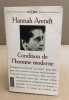 Condition de l'homme moderne. Hannah Arendt