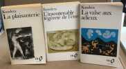 La valse aux adieux -la plaisanterie -l'insoutenable légèreté de l'etre ( lot de 3 livres ). Kundera Milan