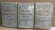 Mélanges de litterature / 3 volumes. Stendhal